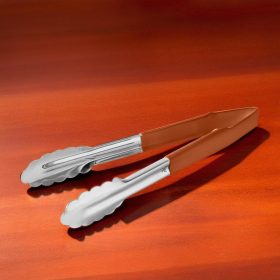 Csipesz, univerzális, 24 cm, barna (földes áru), (HACCP)