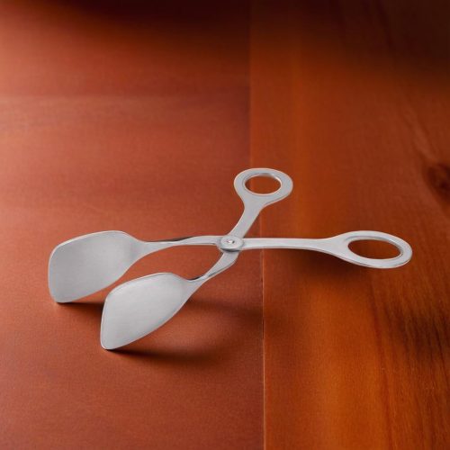 Süteményes csipesz, ollós, 18 cm, rozsdamentes
