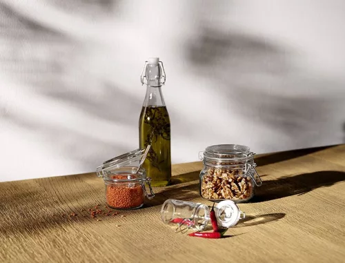 Swing csatos üveg, befőttes, 200 ml, 8,5×8,5 cm