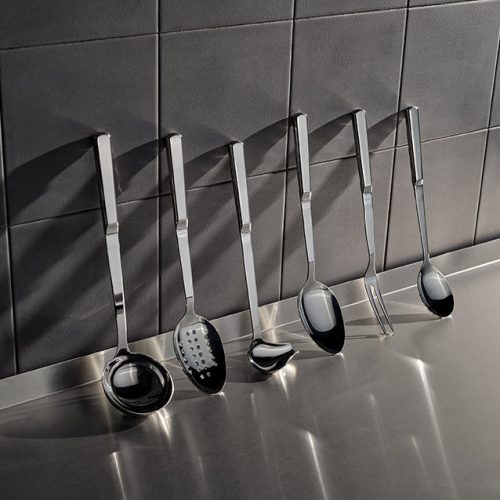 Tálalókanál, szervírozókanál, teljes hossza 33 cm, rozsdamentes, Büfé 186 