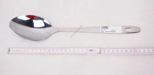 Tálalókanál, szervírozókanál, teljes hossza 31 cm, rozsdamentes, Büfé 187