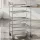 Zsúrkocsi, tálalókocsi, 5 polcos, 50 kg/polc .rozsdamentes, Cargo