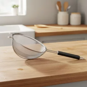 Szűrő műanyag nyéllel, 28 cm, erős kivitel