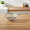 Erősített szűrő rozsdamentes nyéllel 30 cm, dupla hálós