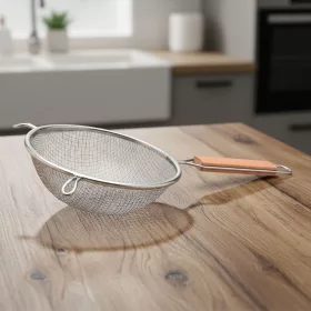 Szűrő fanyéllel, 20 cm