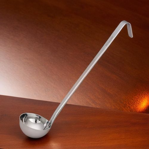 Merőkanál, 125 ml, űrmértékjelölt, nyélhossz: 32 cm, átmérő: 8 cm