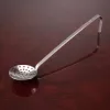 Szűrőkanál, kerek, rozsdamentes, nyélhossz.: 32 cm, átmérő 10 cm