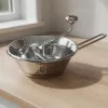 Hal- és zöldségpasszírozó, 24 cm, három tárcsával, rozsdamentes