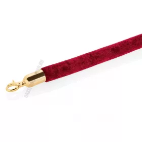   Kordonkötél, bordó, arany színű akasztóval, 150×3,2 cm
