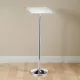 Kiállító pult, 118 cm, ezüst színű