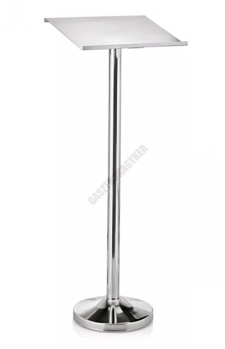 Kiállító pult, 118 cm, ezüst színű