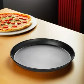 Pizzaforma, felső átm.: 40 cm, alsó átm.: 38 cm, kékvas