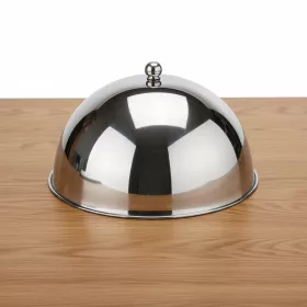 Tányérfedő, cloche, 26×15 cm, rozsdamentes