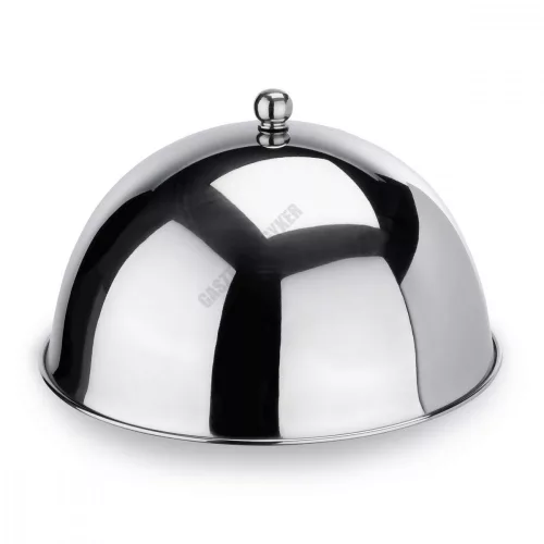 Tányérfedő, cloche, 26×15 cm, rozsdamentes