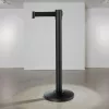 Kordonoszlop, fekete, 2 m fekete szalag, Lightflex