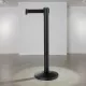 Kordonoszlop, fekete, 2 m fekete szalag, Lightflex