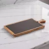 Pala kínálótál akácfa tartóban, 40,5×20×1,5 cm