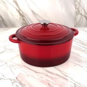 Öntöttvas lábas zománc bevonattal, 5 l, 26×12 cm