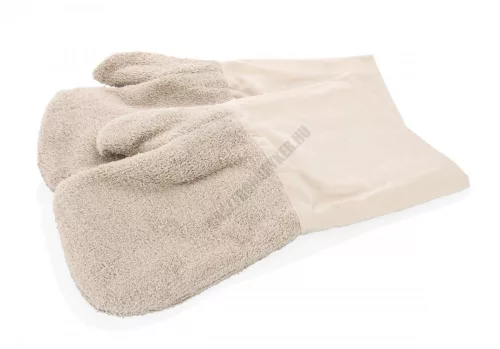 Sütőkesztyű-pár, pamut, 40 cm, hőálló 350 °C-ig