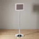 Információs tábla, 120 cm, ezüst színű