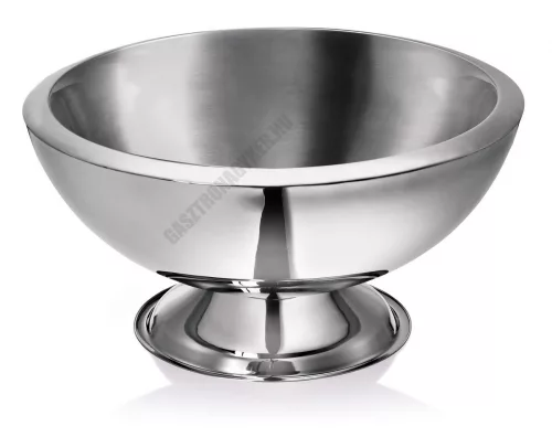 Pezsgősvödör, talpas, duplafalú, 9 l, 43×22,5 cm, rozsdamentes