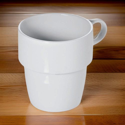 Hamburg bögre, kúpos, 250 ml, sorolható, porcelán