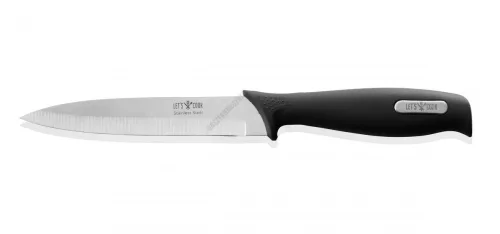 Konyhakés, 12,8 cm penge, gumírozott nyél, Let's Cook