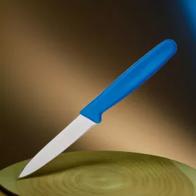 Hámozókés, 8 cm, kék nyéllel