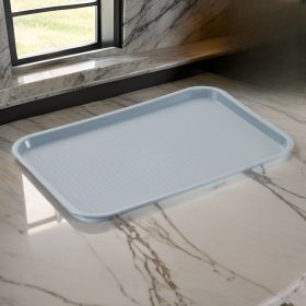 Csúszásmentes műanyag tálca, 35×27×2 cm, szürke