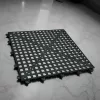Csepegtetőrács, 30×30×2 cm, fekete, PVC, egymáshoz illeszthető